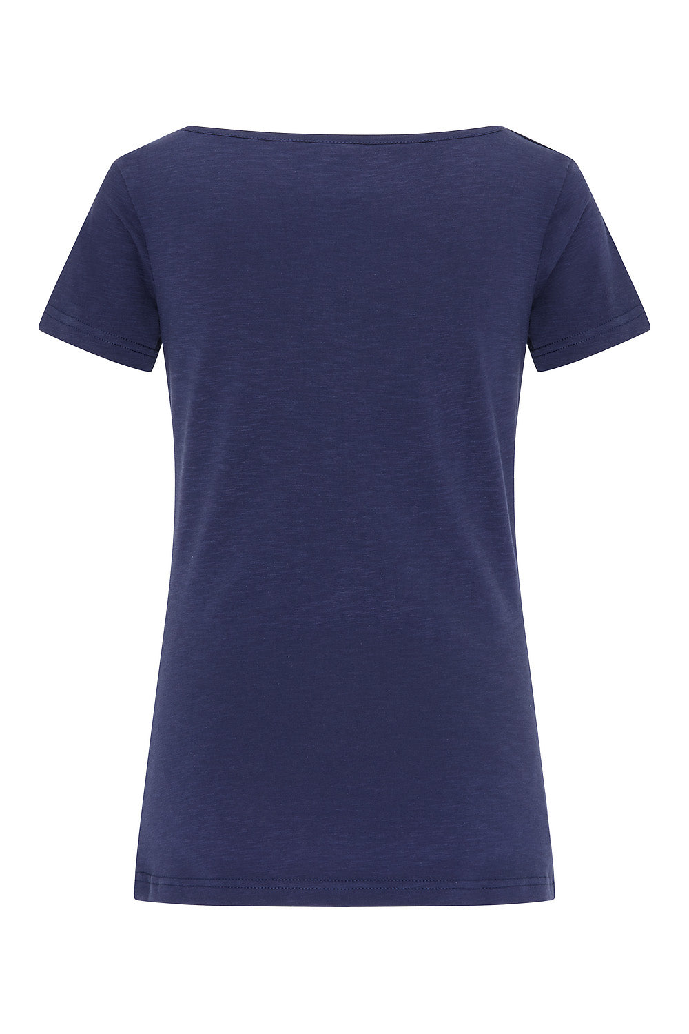 SALE: T-shirt Wasserfallkragen in Dunkelblau von Tranquillo