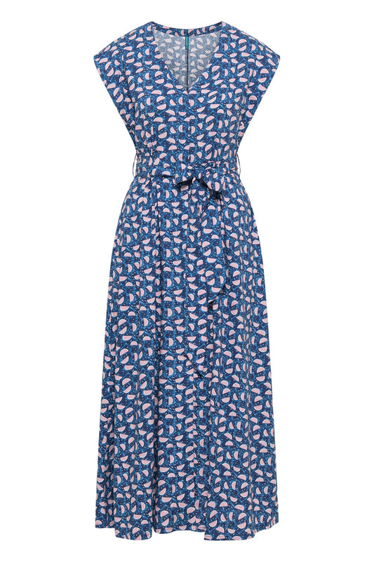 SALE -50%: Langes Ecovero Kleid Fruity von Tranquillo