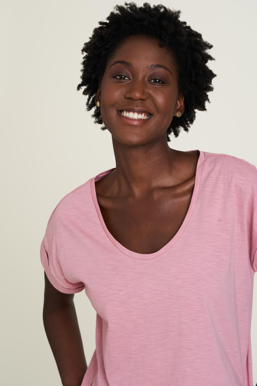 SALE: T-shirt uni Pink von Tranquillo