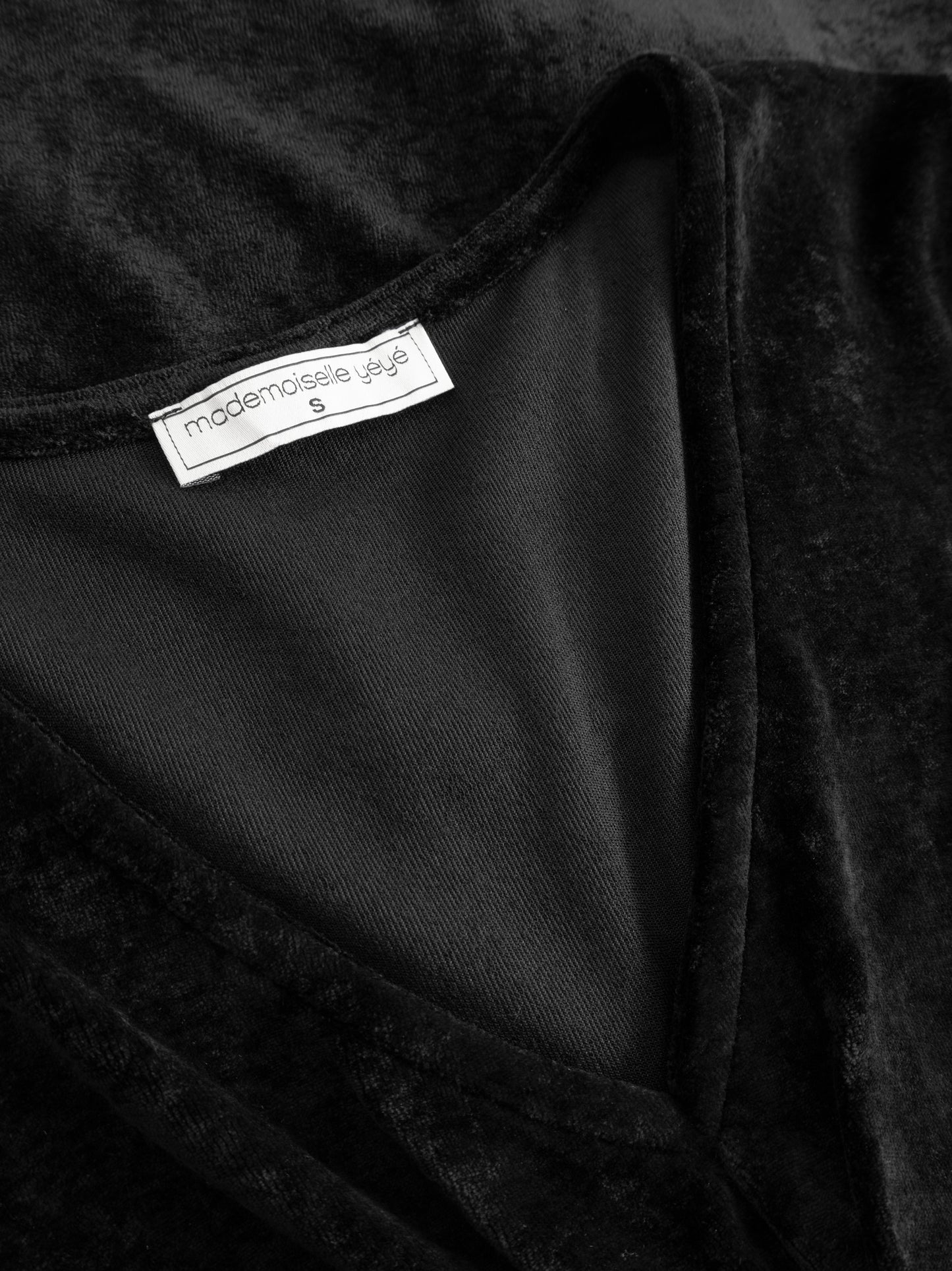 Samt Top mit Knoten von Mademoiselle Yéyé