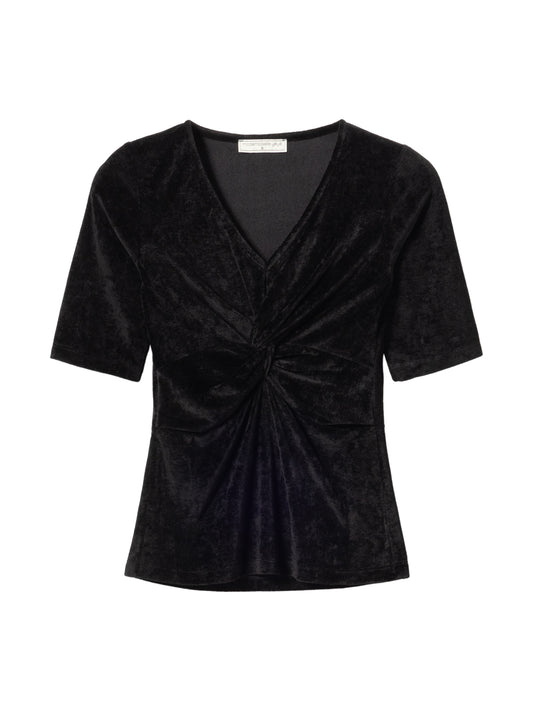 Samt Top mit Knoten von Mademoiselle Yéyé