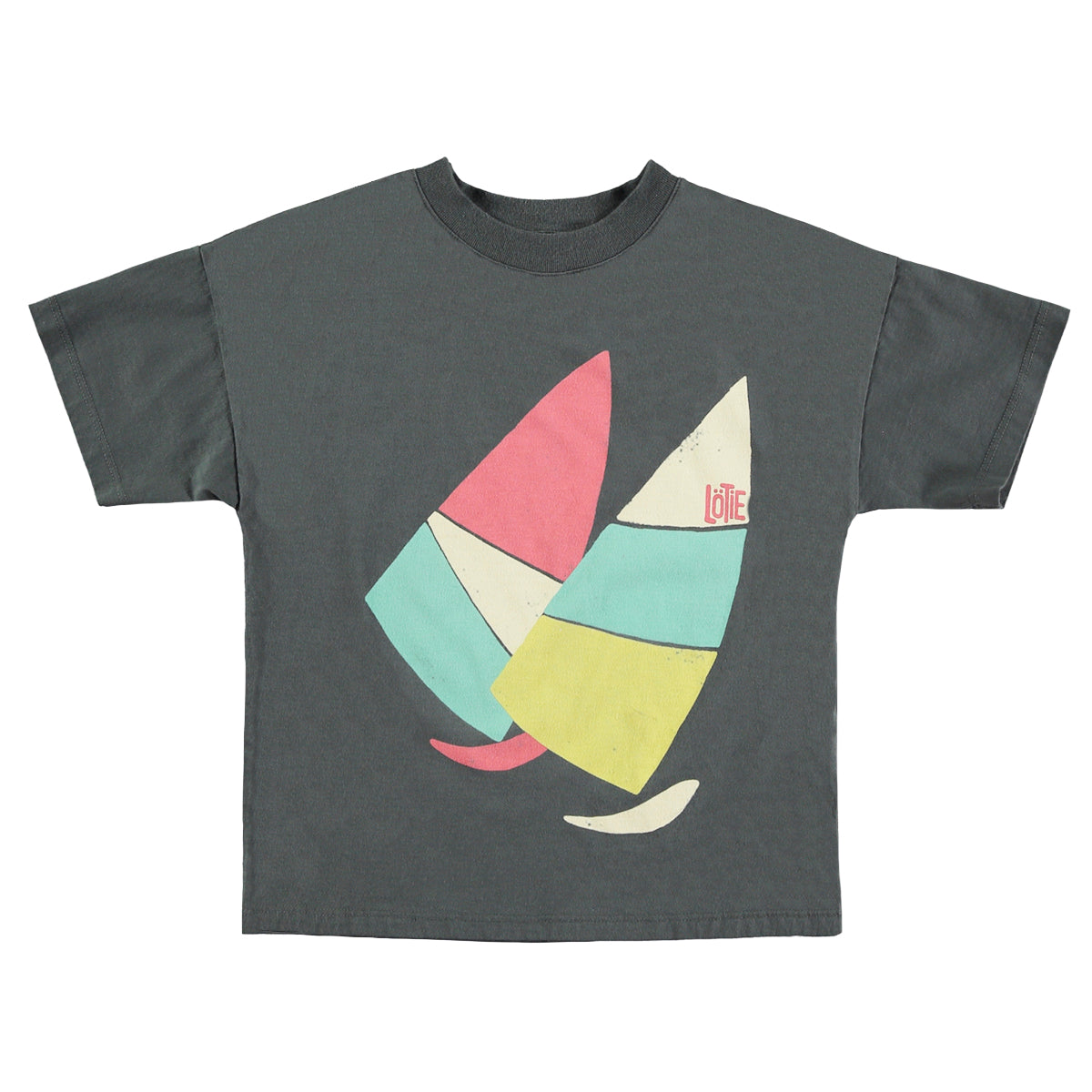 SALE: T-shirt Anthrazit mit Windsurf von Lötiekids