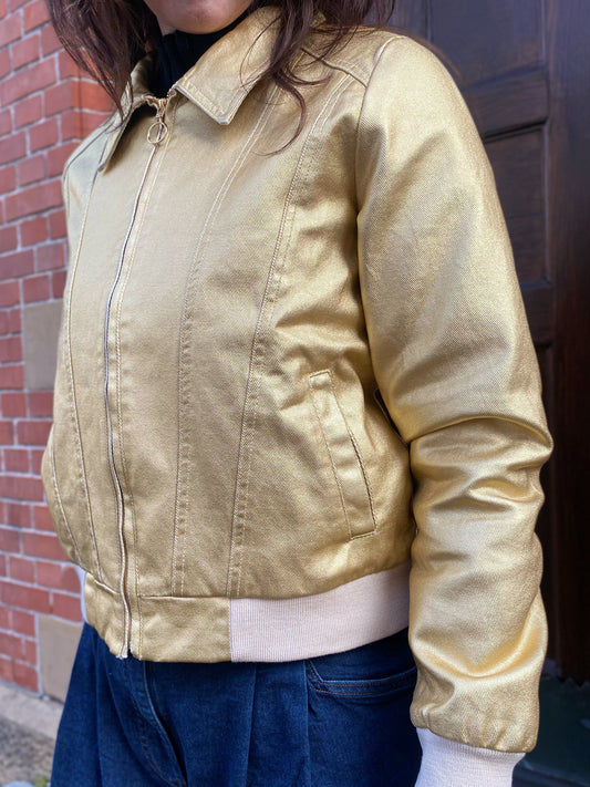 Goldene Jeansjacke von Mademoisell Yéyé