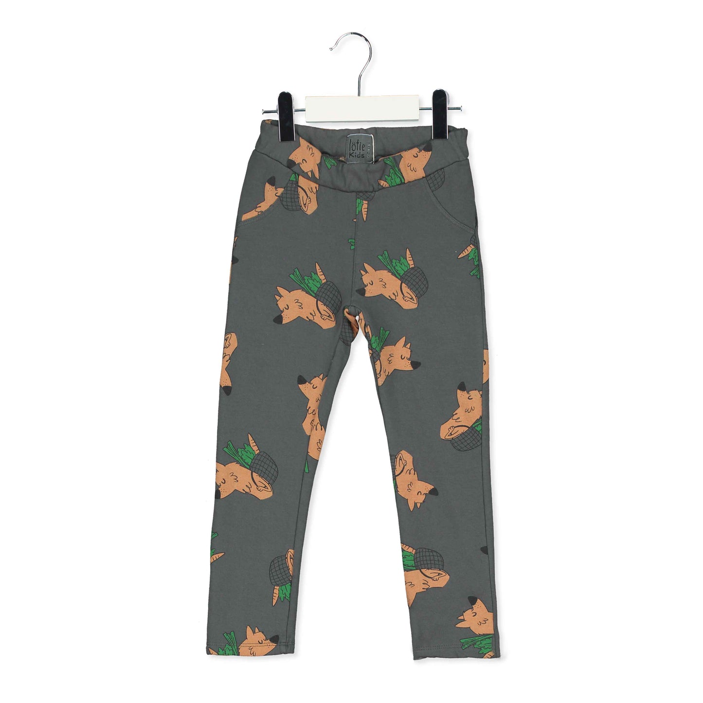 SALE: Jeggings mit (Veggie)Wolf auf Anthrazit von Lötiekids