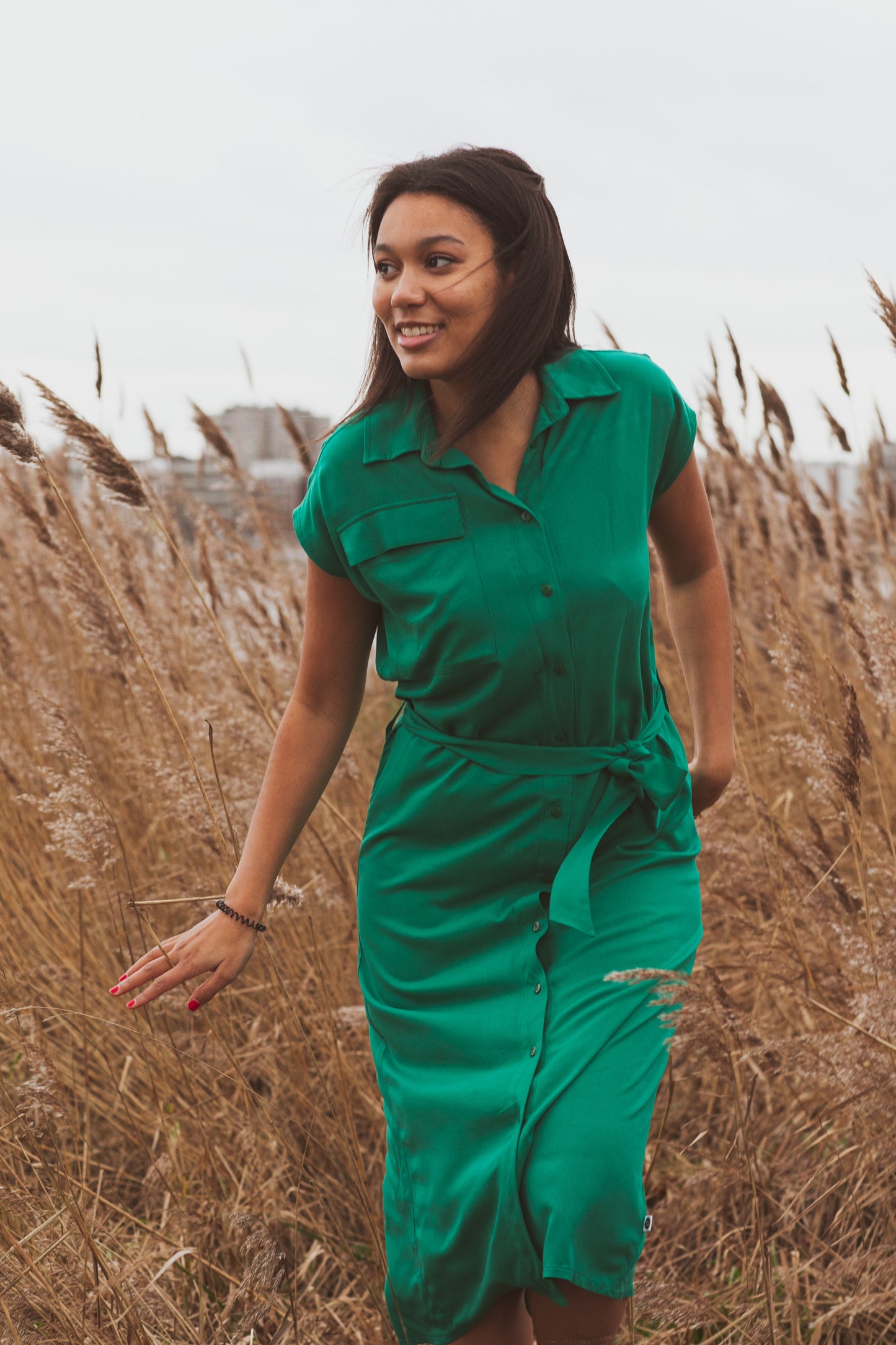 Sommerkleid Shari in Shady (Grün) Chills & Fever