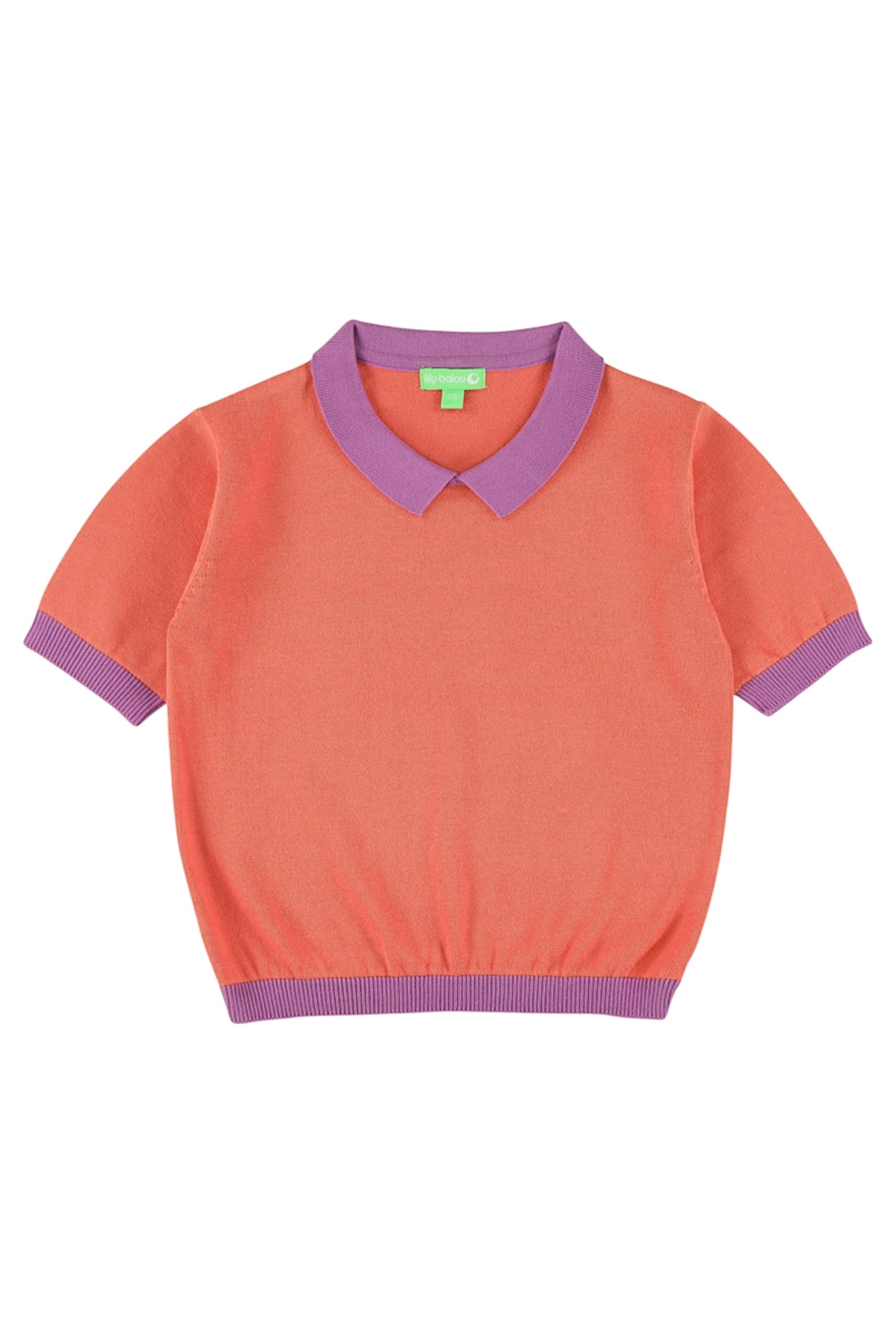 Strick-Shirt mit Kragen in Koralle von Lily Balou