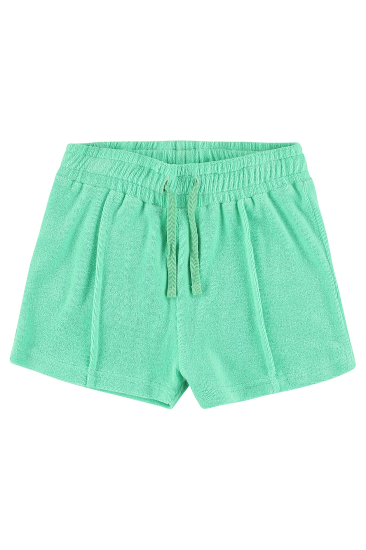 Frottée-Shorts in jadegrün von Lily Balou