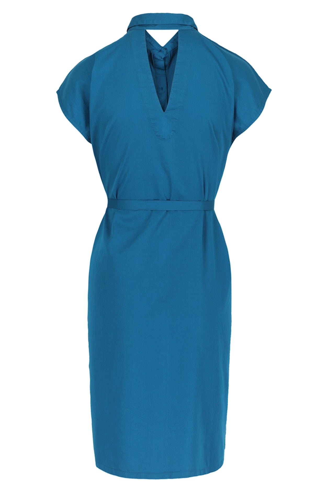 SALE: Satin-Kleid uni in Ozean von Lily Balou