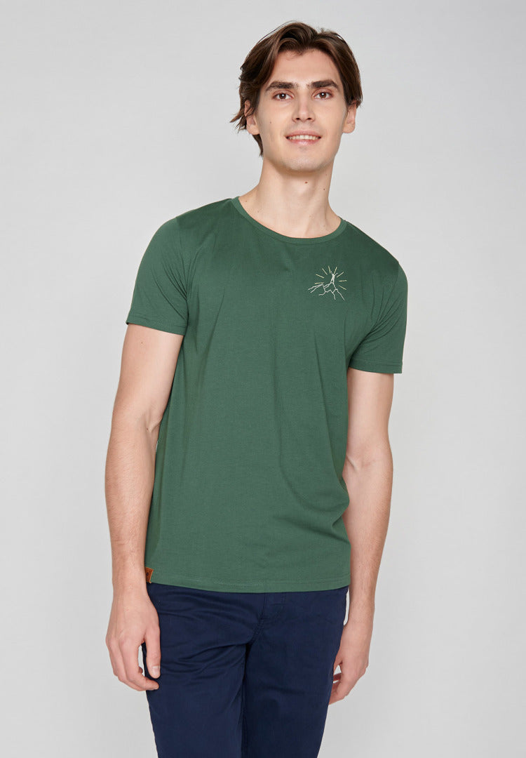 T-shirt Bergsonne auf Grün von Greenbomb