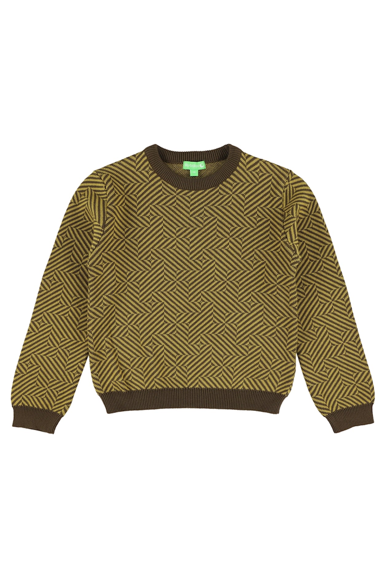 SALE: Gestrickter Pulli geometrisch in Braun/Beige von Lily Balou