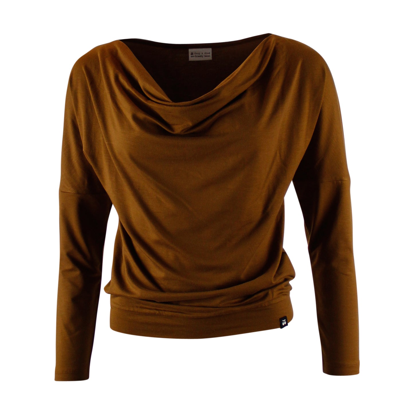 Wasserfall-Shirt Langarm in Braun/Grün von Chills&Fever (Froy&Dind)