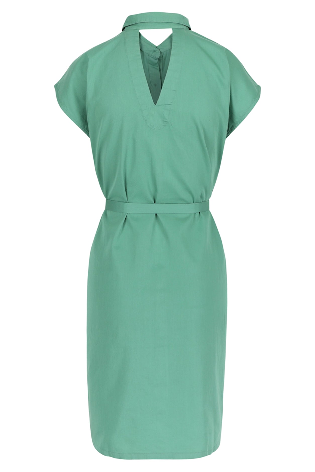 SALE: Satin-Kleid uni in Smaragdgrün von Lily Balou