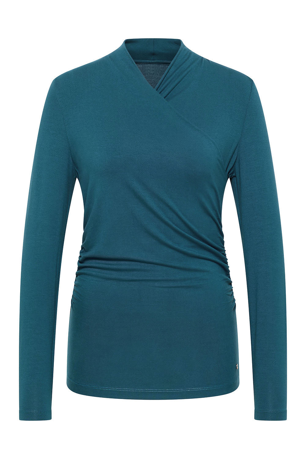 Wickelshirt in Bermuda Blue von Tranquillo