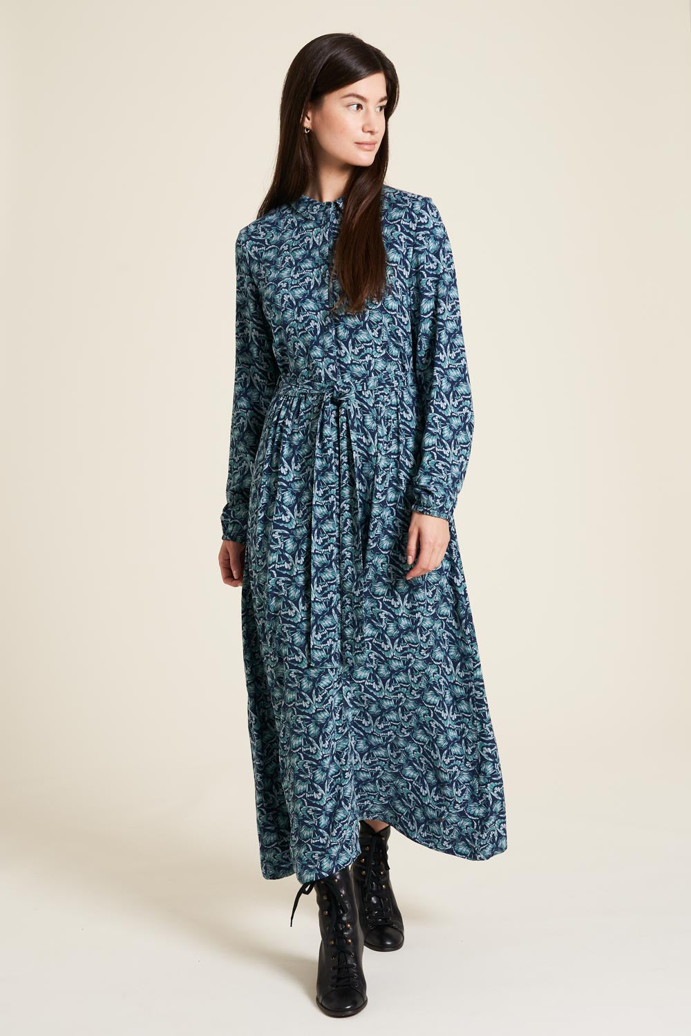 SALE: Langarm-Blusenkleid Butterfly von Tranquillo