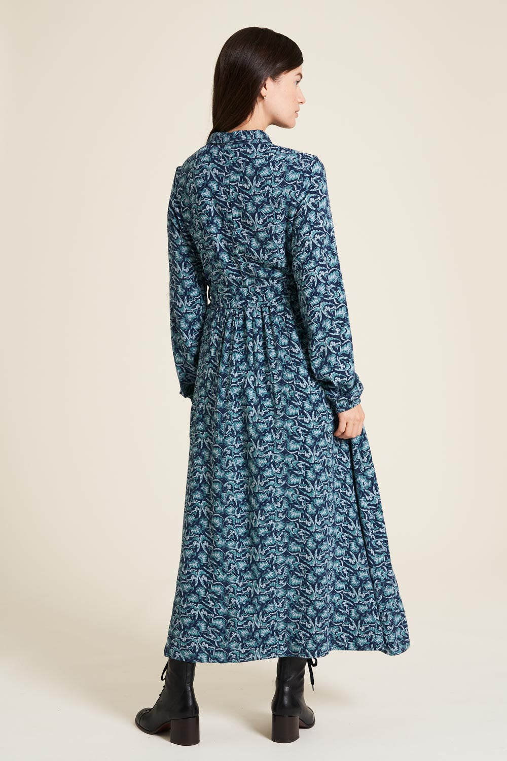 SALE: Langarm-Blusenkleid Butterfly von Tranquillo