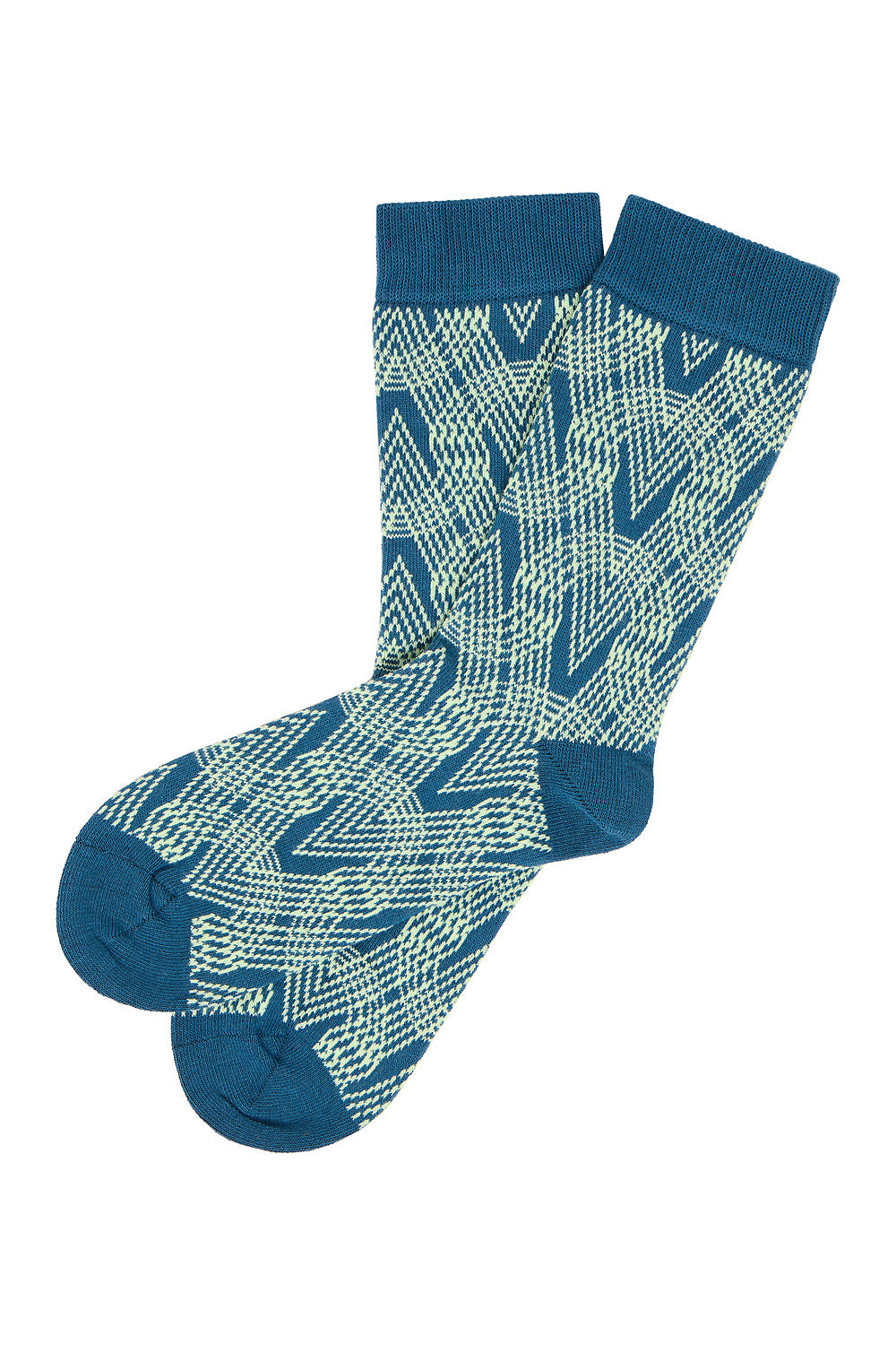 Socken gemustert Bermuda Blue von Tranquillo