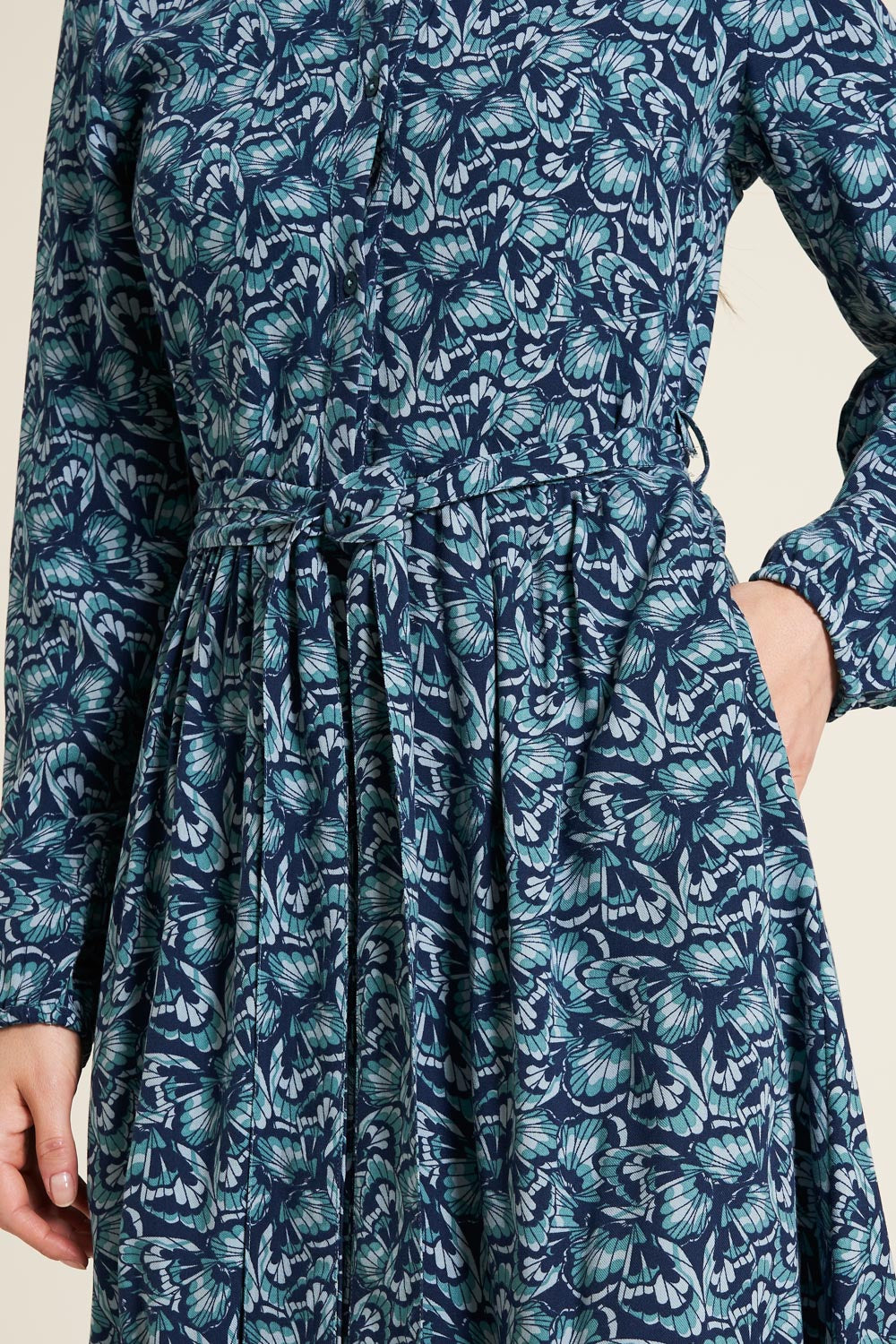 SALE: Langarm-Blusenkleid Butterfly von Tranquillo