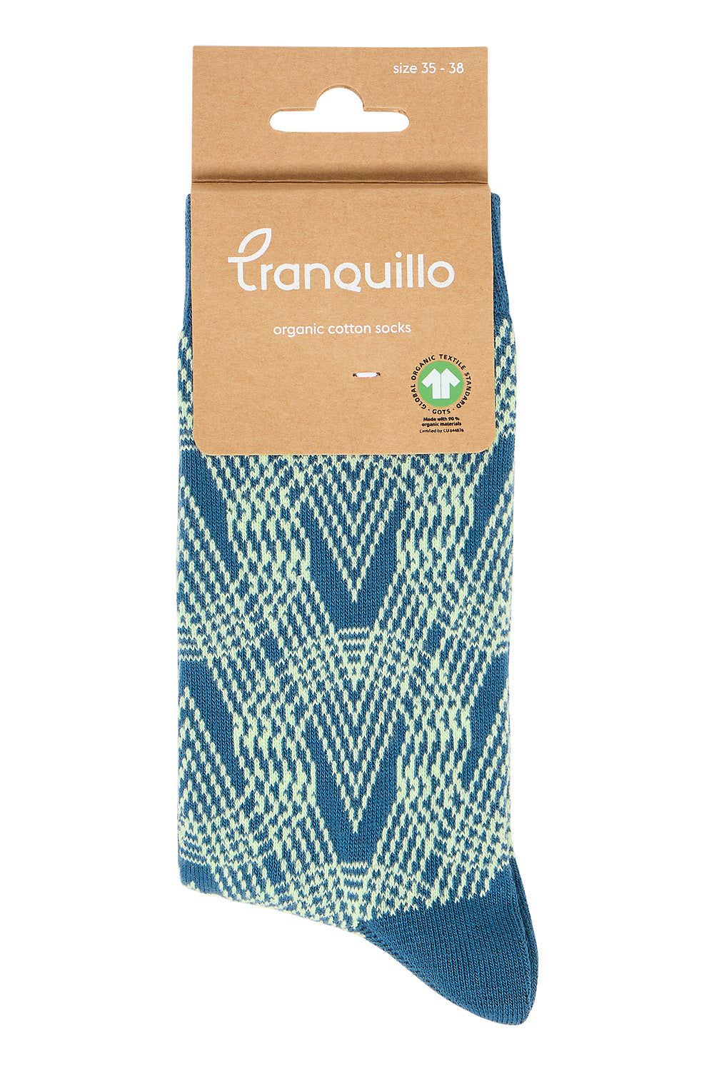 Socken gemustert Bermuda Blue von Tranquillo