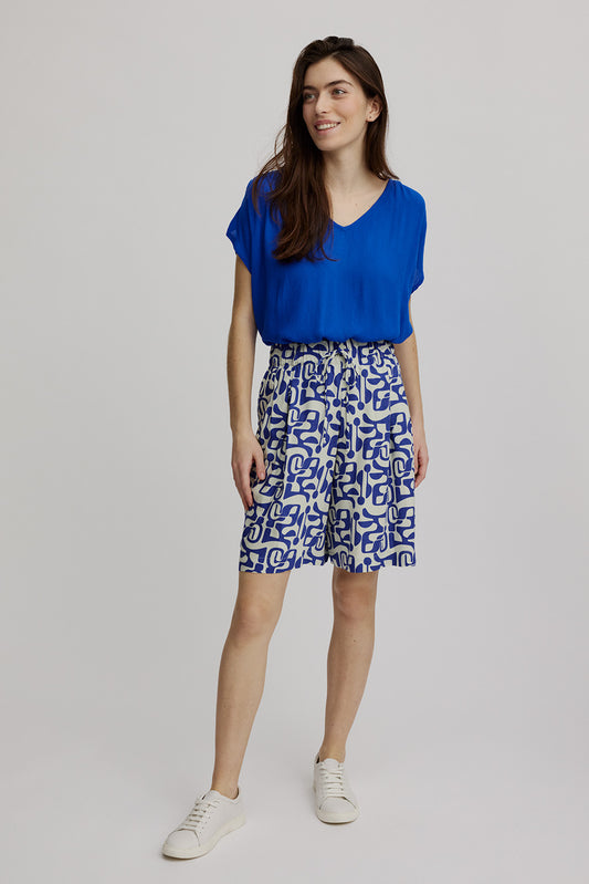 SALE -50%: Shorts Blau gemustert Tranquillo