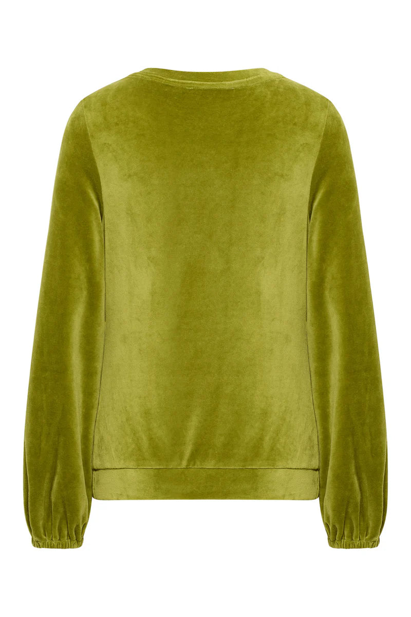 Velours-Pulli in Golden Cypres von Tranquillo
