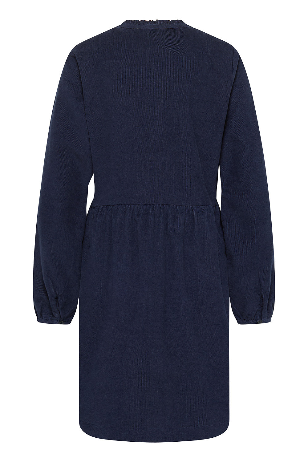 Blusenkleid aus Cord in Dunkelblau von Tranquillo
