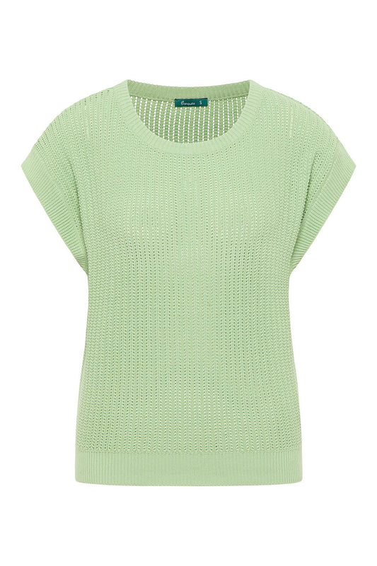 SALE -40%: Strick-Shirt in Topaz Green von Tranquillo