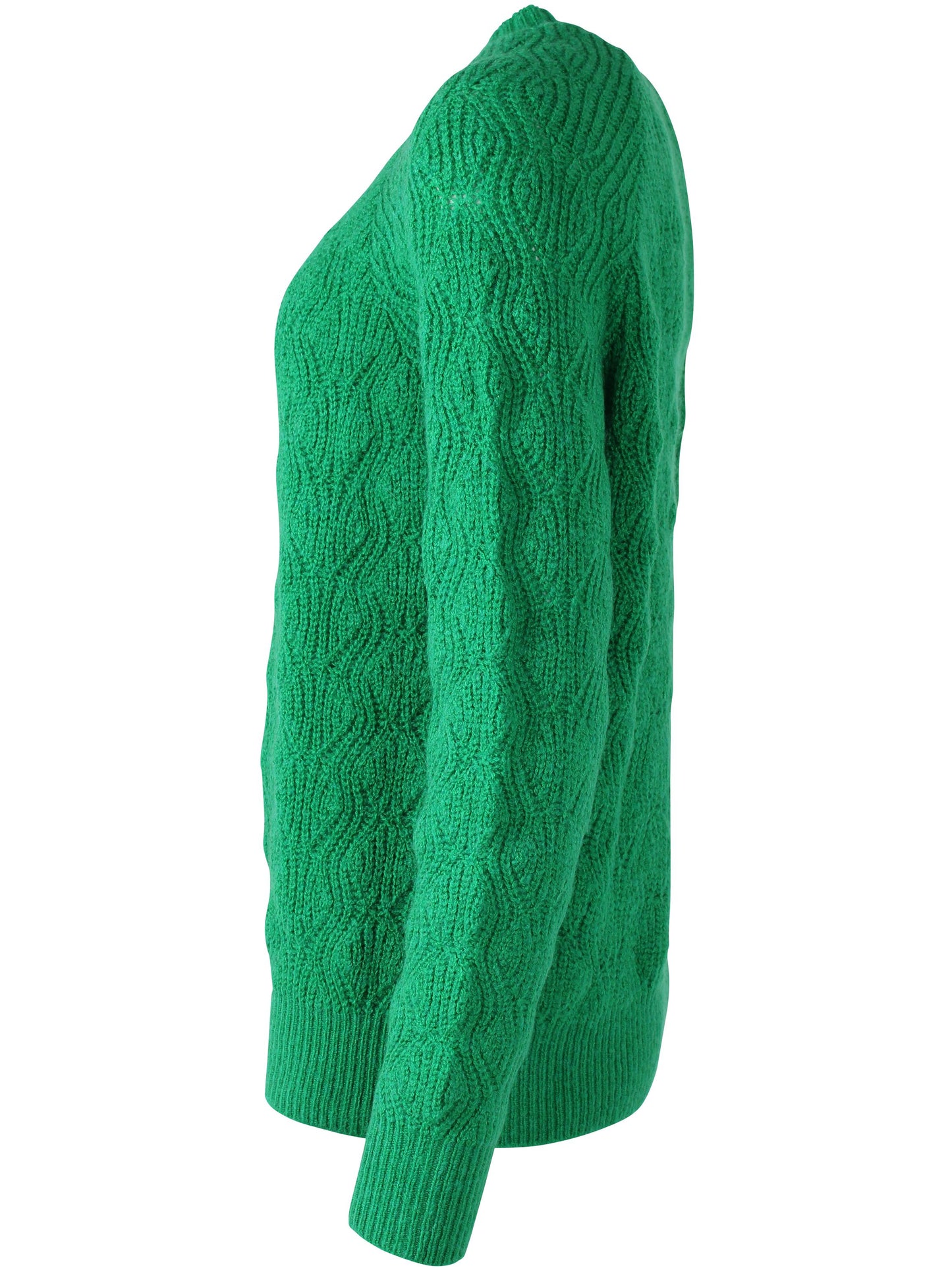 Wollpullover in Grassgrün von Danefae