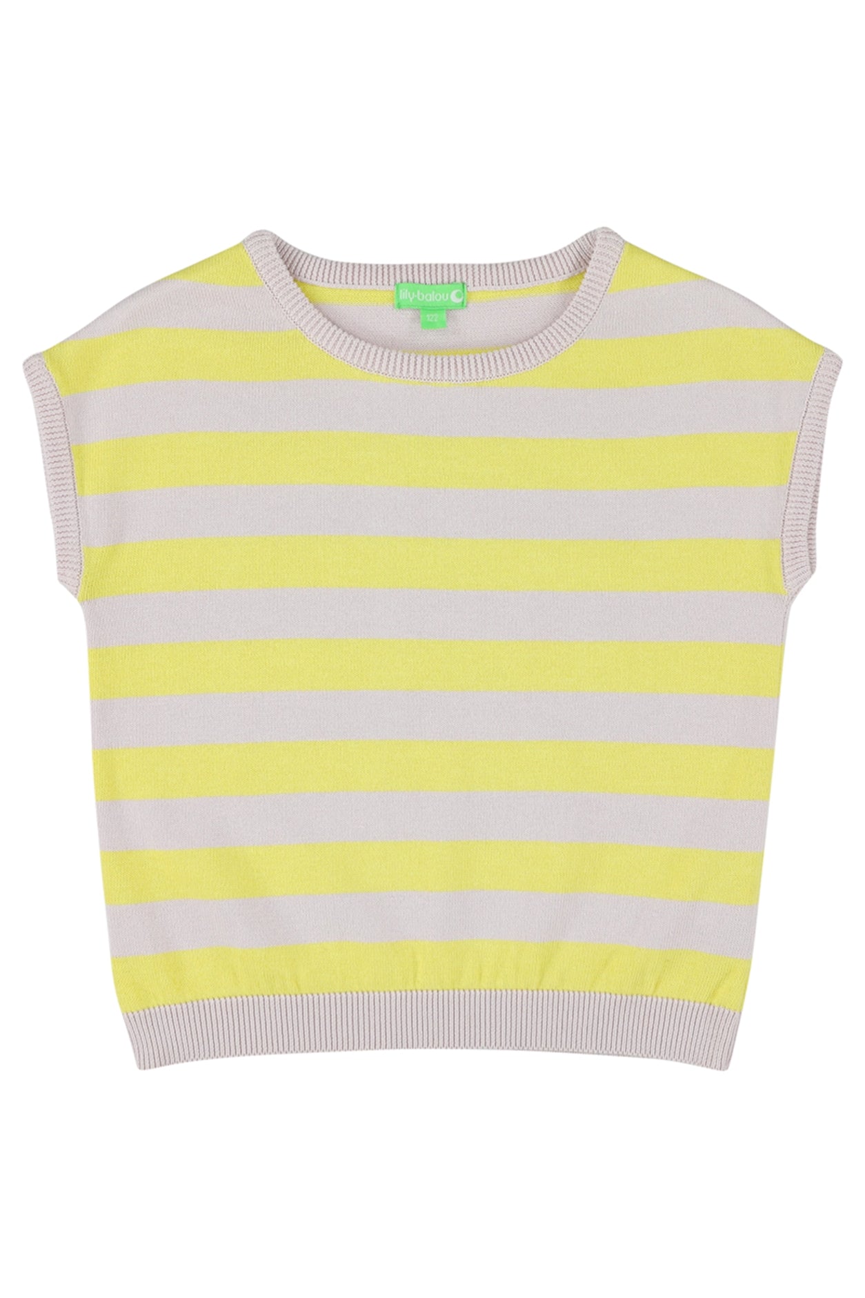 SALE: Strick-Shirt gestreift Zitrone/Lavendel von Lily Balou