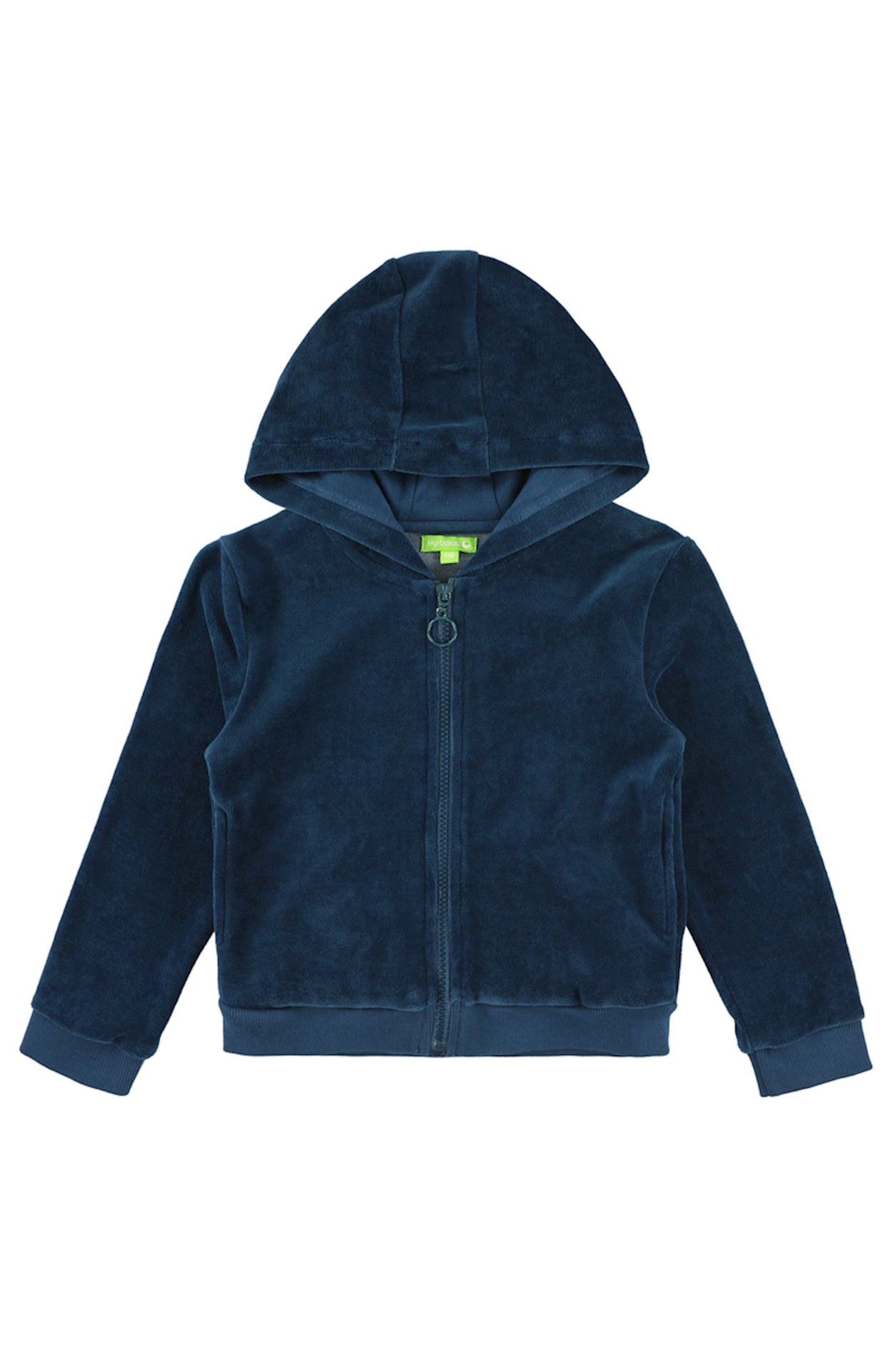 Kapuzenjacke Velours in Petrol von Lily Balou