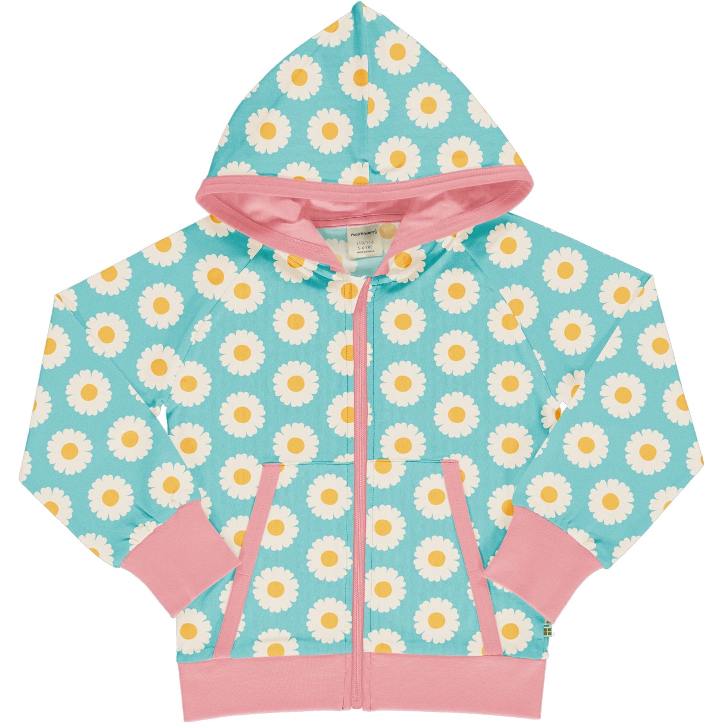 SALE -50%: Kapuzenjacke mit Margriten von Maxomorra