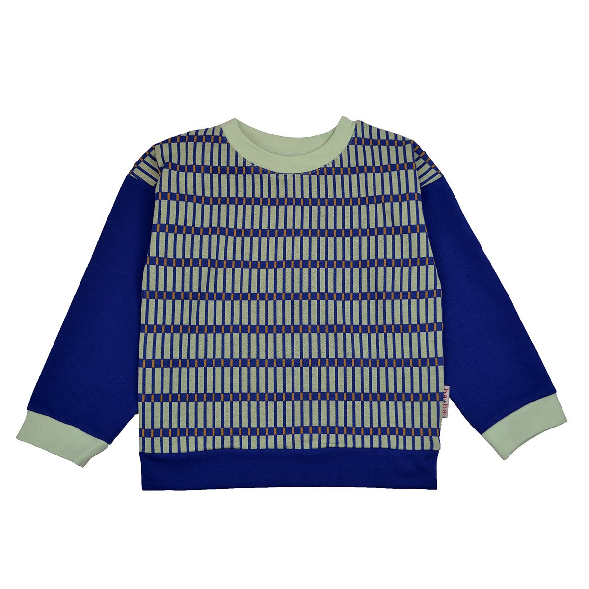 Jacquard Pulli mit Rastermuster von Baba