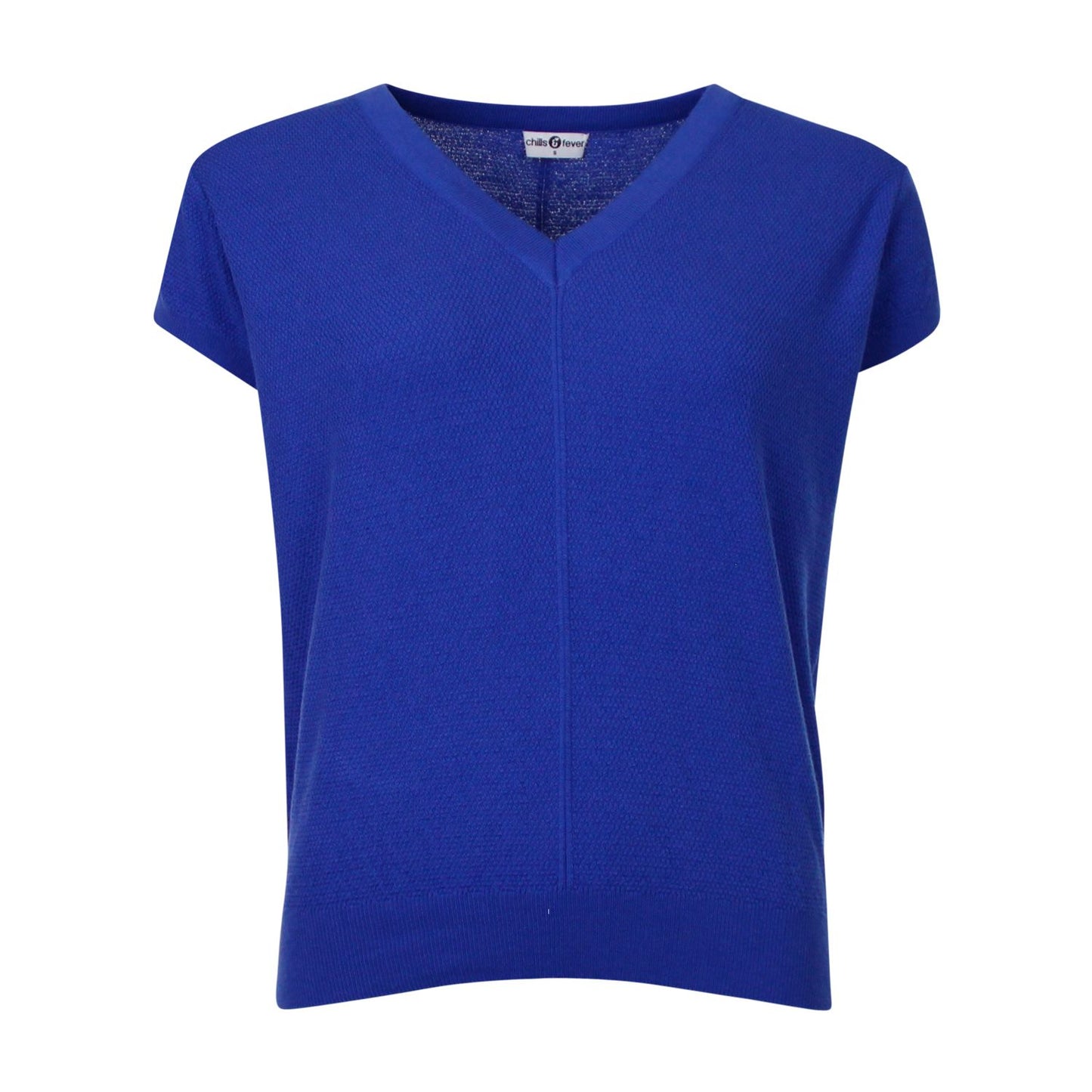 Shirt gestrickt in Blau von Chills&Fever
