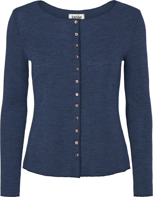 Wolle-Cardigan in Jeans Blue von Jalfe
