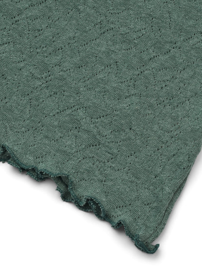 Baumwoll-Cardigan Jacquard in sea melange von Jalfe