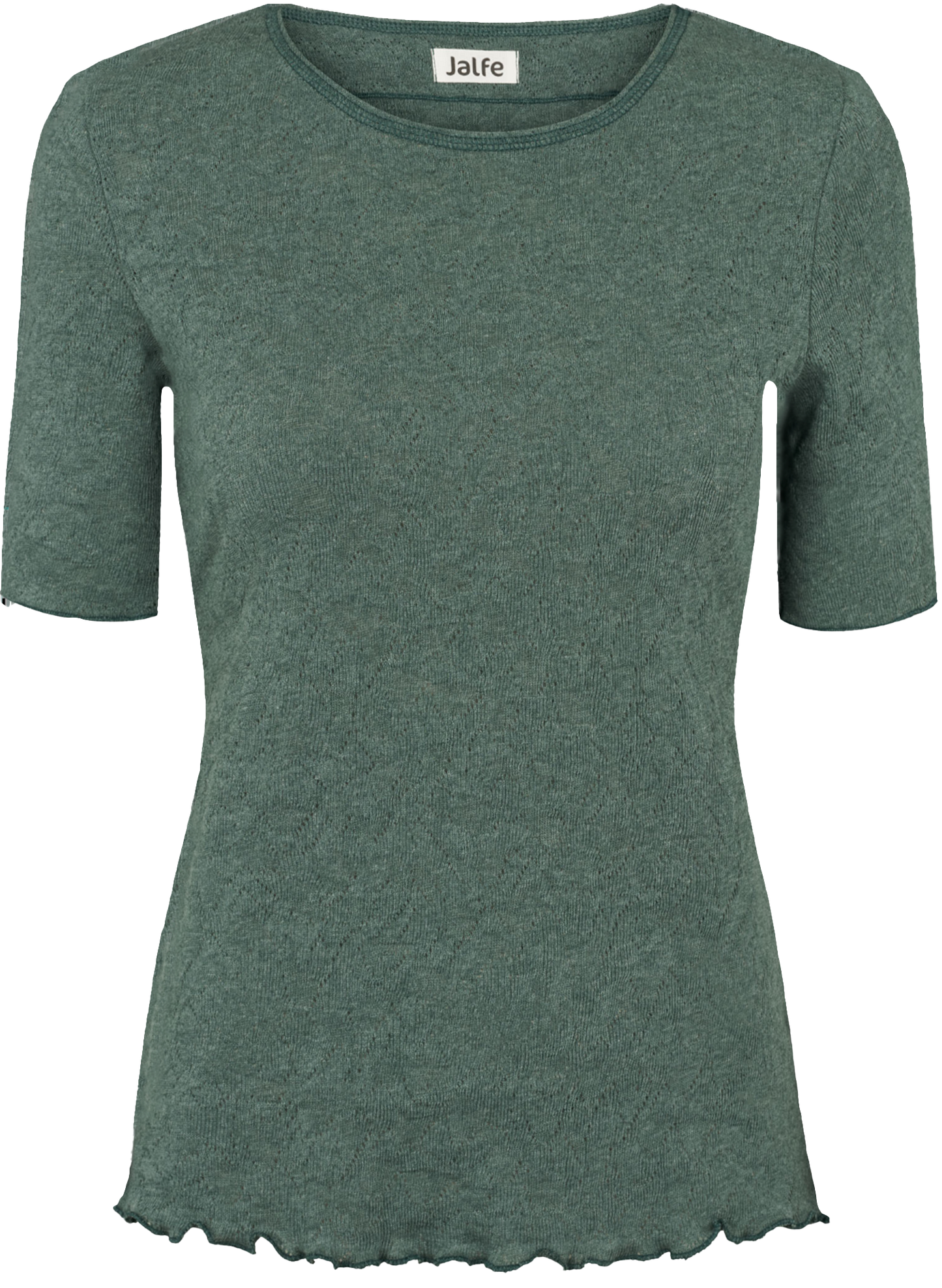 T-shirt Jacquard in sea mélange von Jalfe