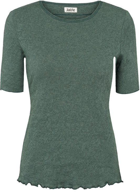 T-shirt Jacquard in sea mélange von Jalfe