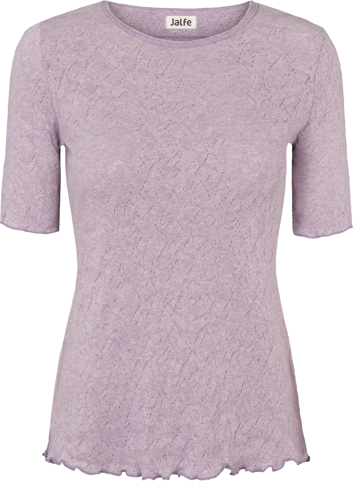 T-shirt Jacquard in rose mélange von Jalfe