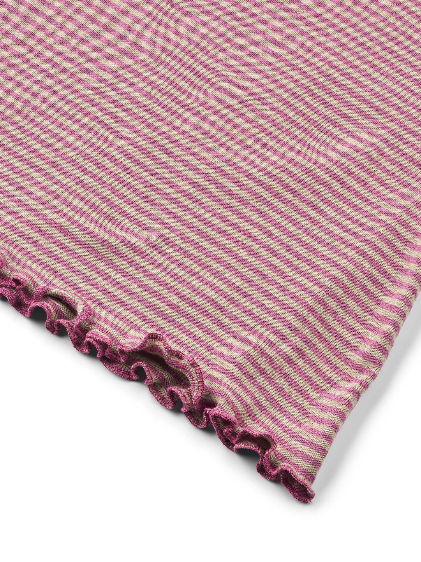 Oversize-Shirt gestreift Beige/Heather