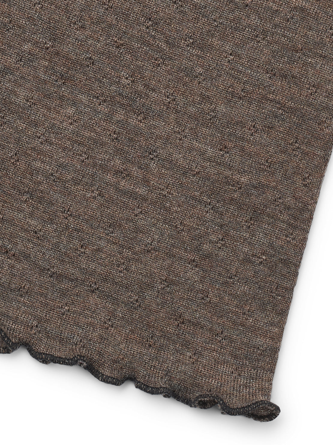 Wolle Wickel-Cardigan in Wood Melange