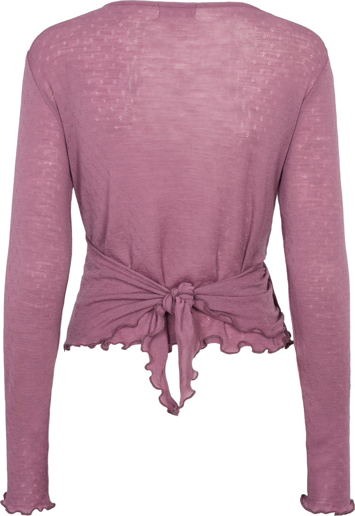 Wolle Wickel-Cardigan in Blush von Jalfe