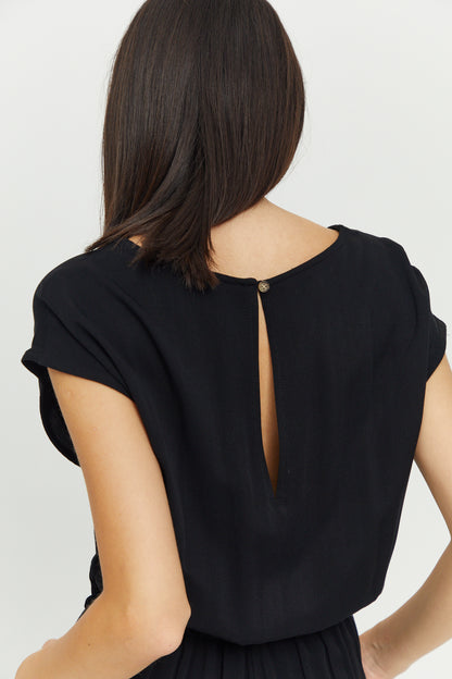 Jumpsuit Ecovero in Schwarz von Mazine