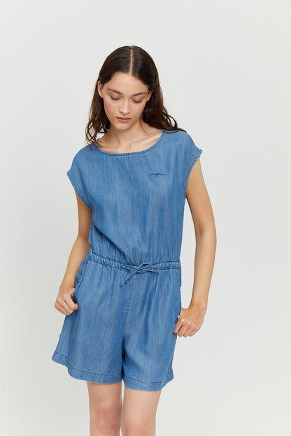 Dunkler Denim Jumpsuit Ecovero von Mazine