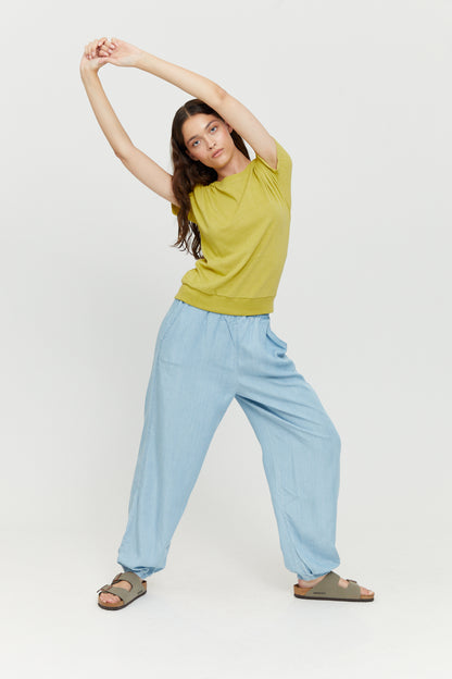 Helle Denim Sommerhose Ecovero von Mazine