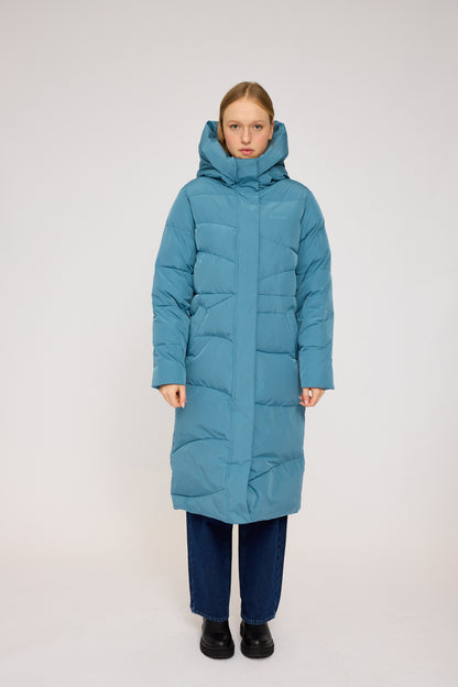 Wintermantel in Storm Blue von Mazine