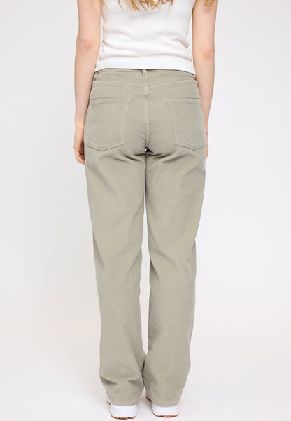 Cordhose in Light Khaki von Mazine