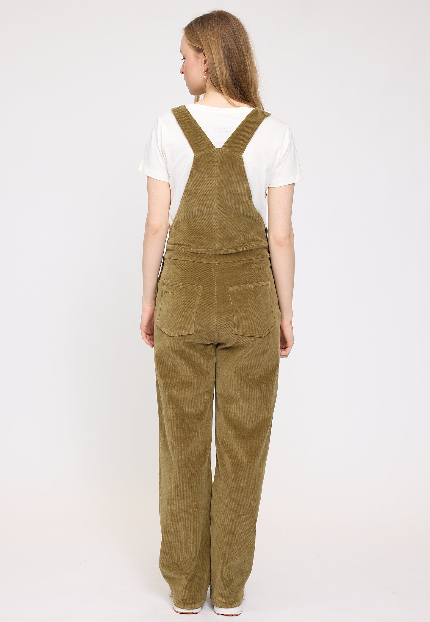 Cord-Latzhose in Dried Olive von Mazine
