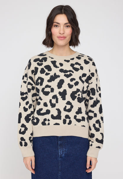 Pulli gestrickt Leomuster von Mazine