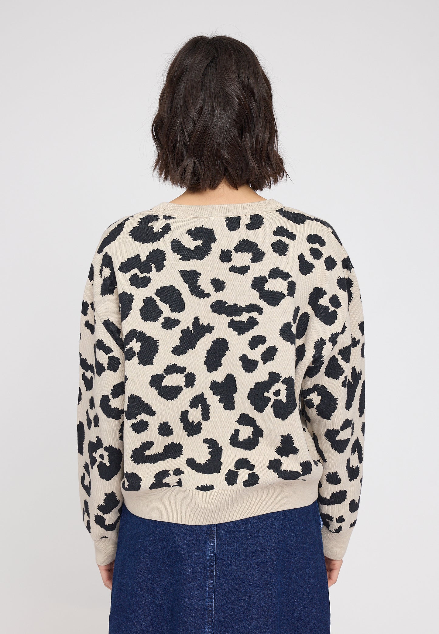 Pulli gestrickt Leomuster von Mazine
