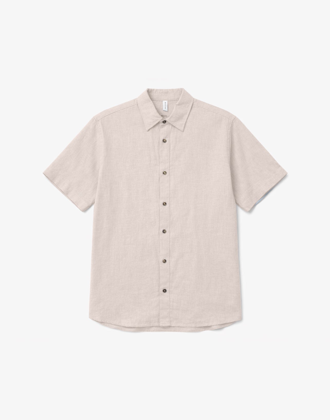 Leinen Shirt Kurzarm in Moon von Mazine