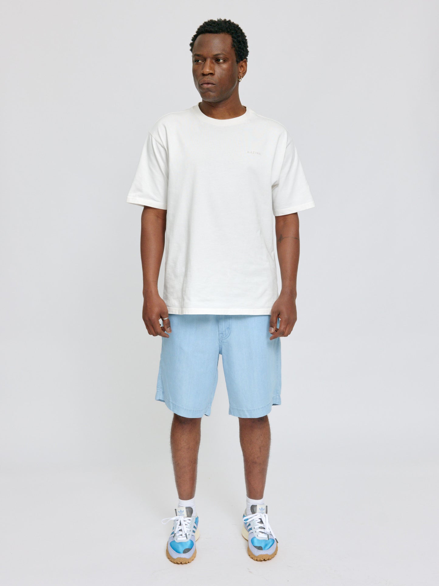 Denim-Shorts in Hellblau von Mazine